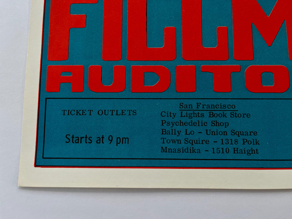Them Fillmore Auditorium 1966 BG-20 Wes Wilson Original Concert Poster