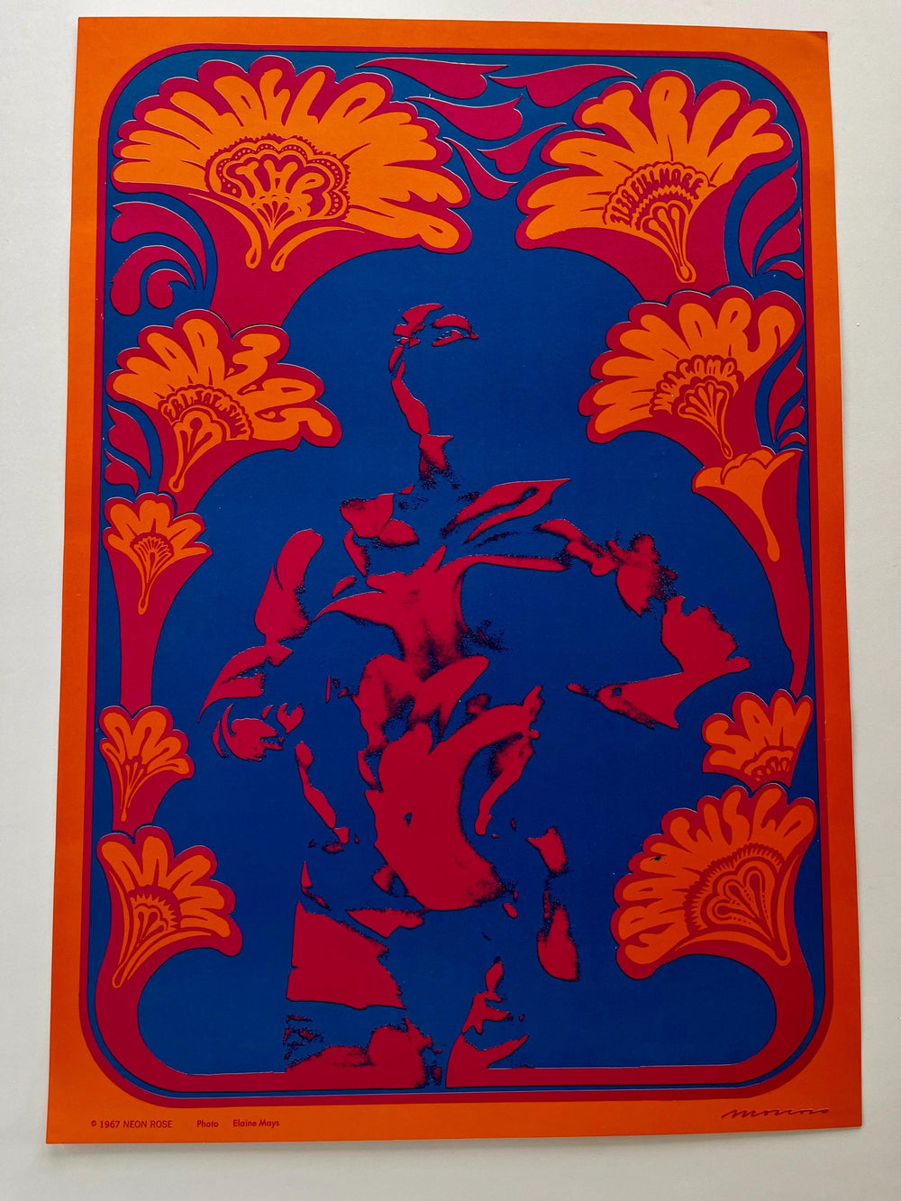 Victor Moscoso The Wildflower 1967 Original Print