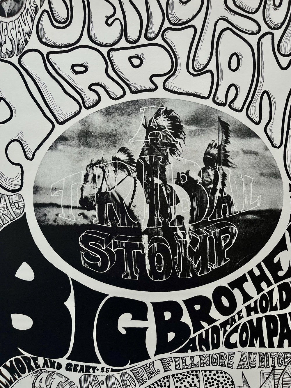 Wes Wilson Chet Helms Jefferson Airplane Fillmore Auditorium 1966 FD-1 RP-2