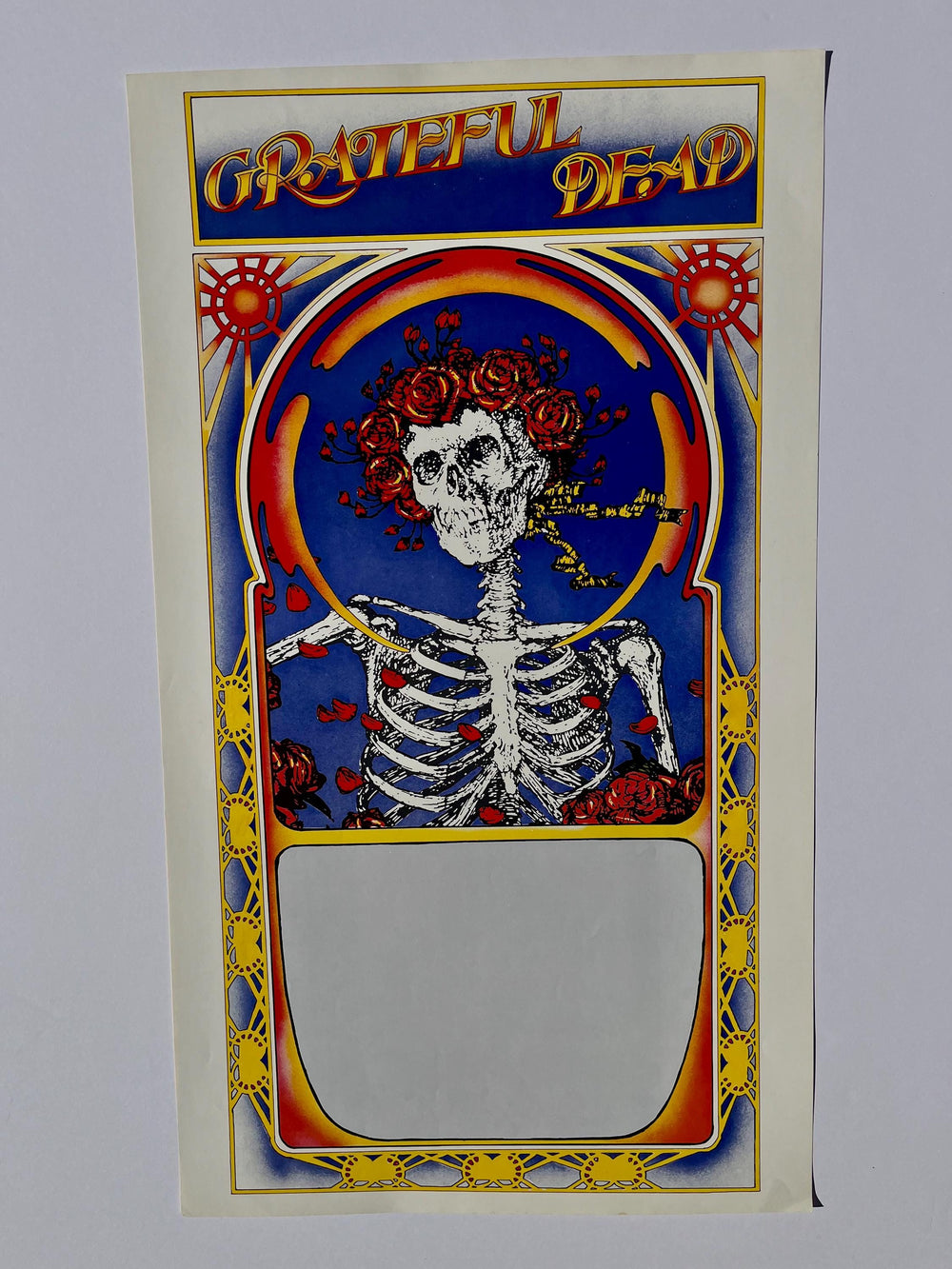 Grateful Dead The Ohio Theater 1971 Original Pre Concert First Poster Printing