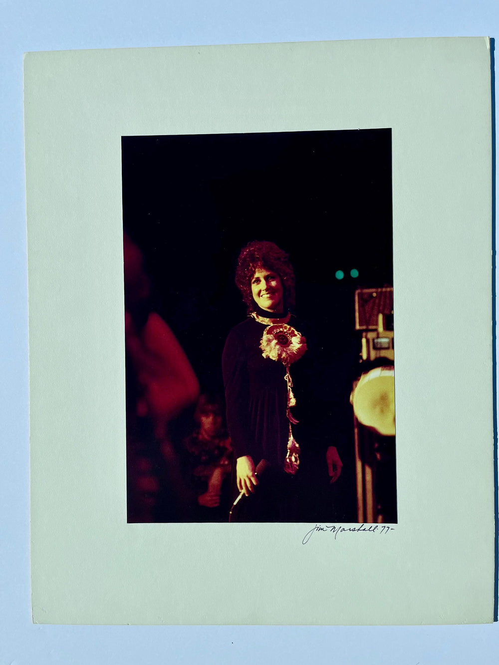 Grace Slick Jefferson Airplane 1977 Jim Marshall Signed Photograph