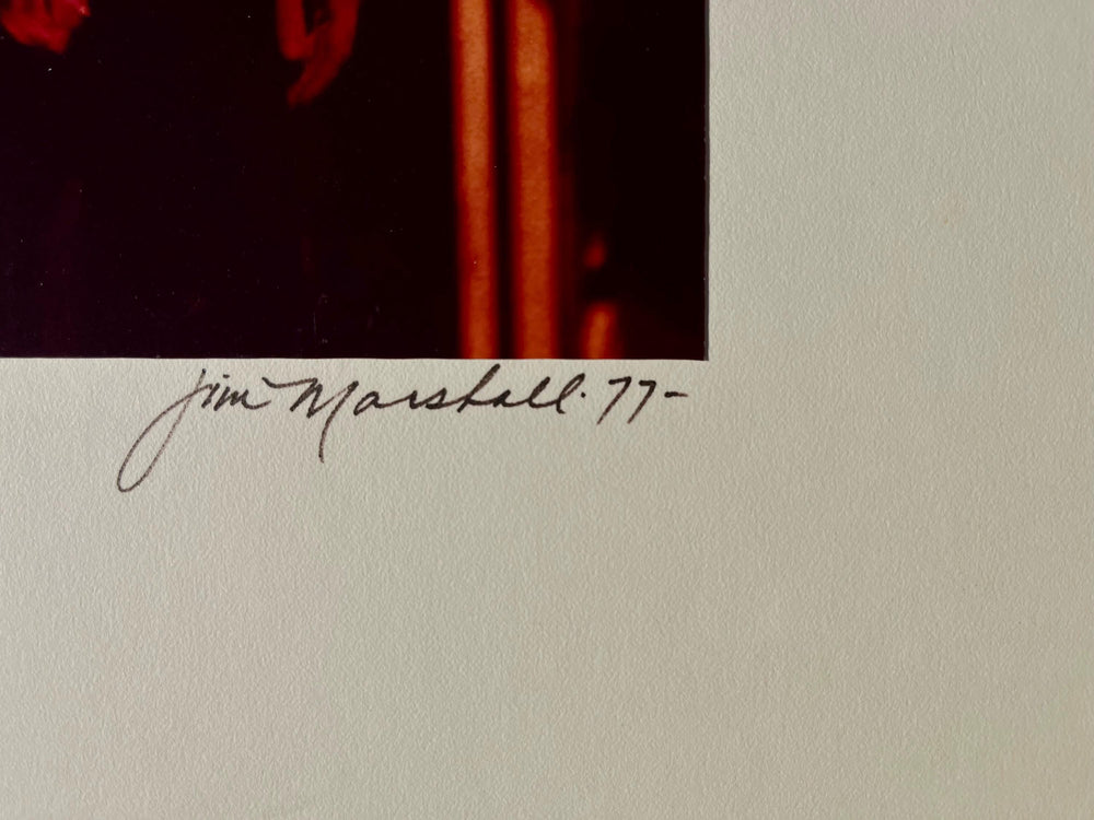 Grace Slick Jefferson Airplane 1977 Jim Marshall Signed Photograph