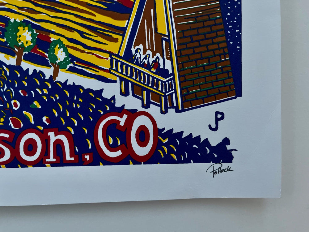 Widespread Panic Red Rocks 2023 Jim Pollock Limited Edition AE Screen Print