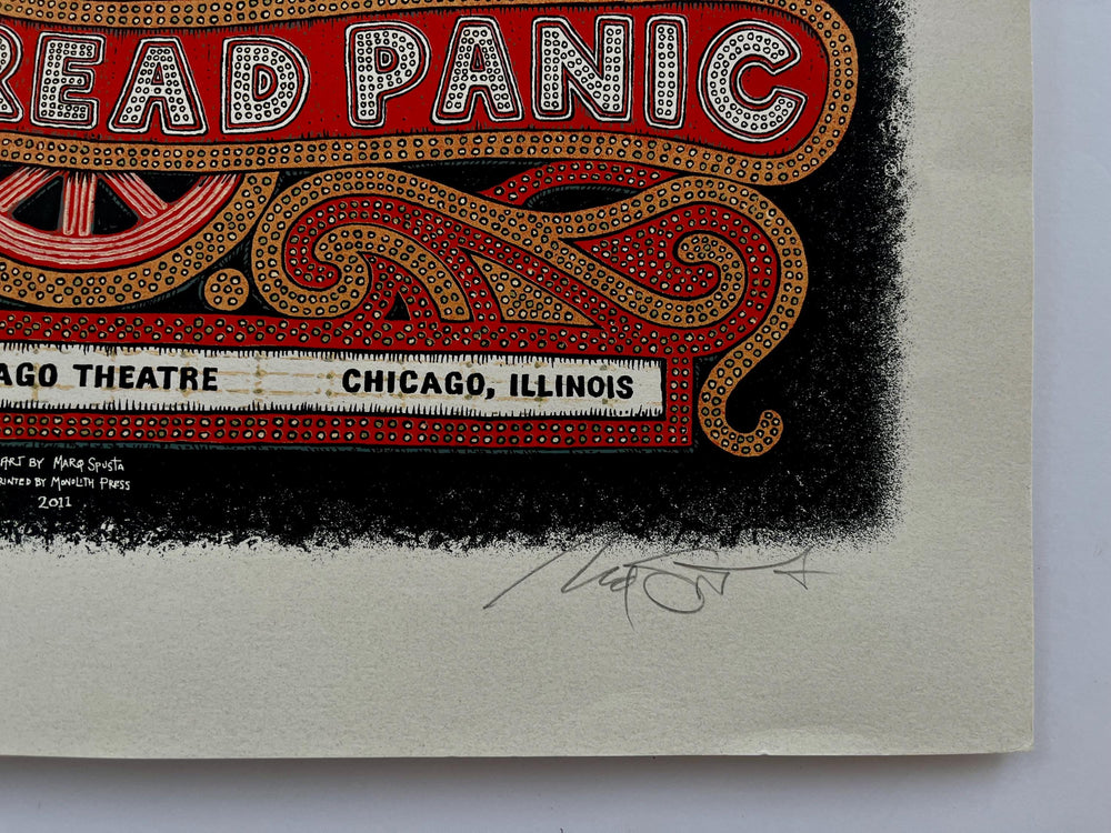 Widespread Panic Chicago Theatre 2011 Marq Spusta First Edition Poster