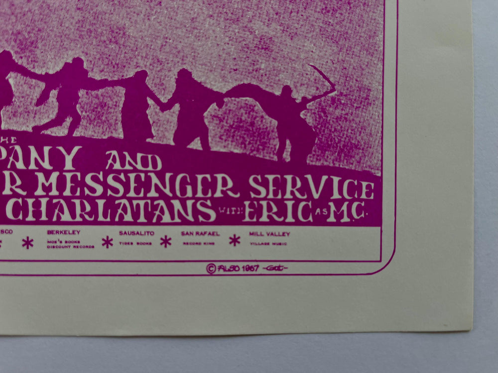 Big Brother & Holding Company Mt. Tamalpais Outdoor Theater 1967 Original Handbill