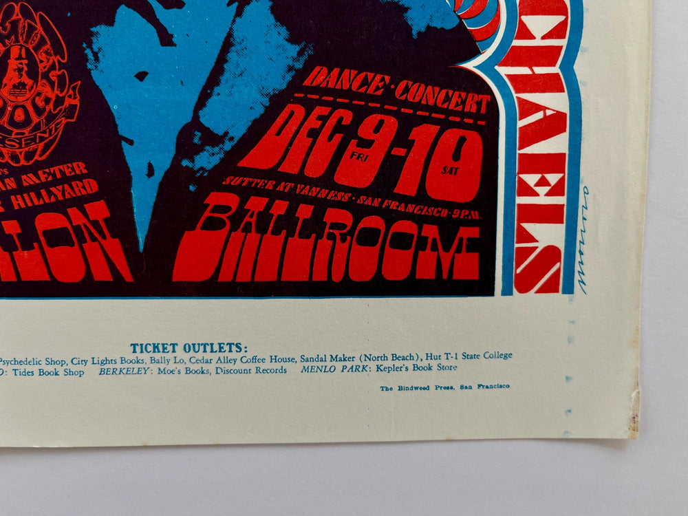 Victor Moscoso Big Brother & Holding Company Avalon Ballroom 1966 Original Handbill FD-38