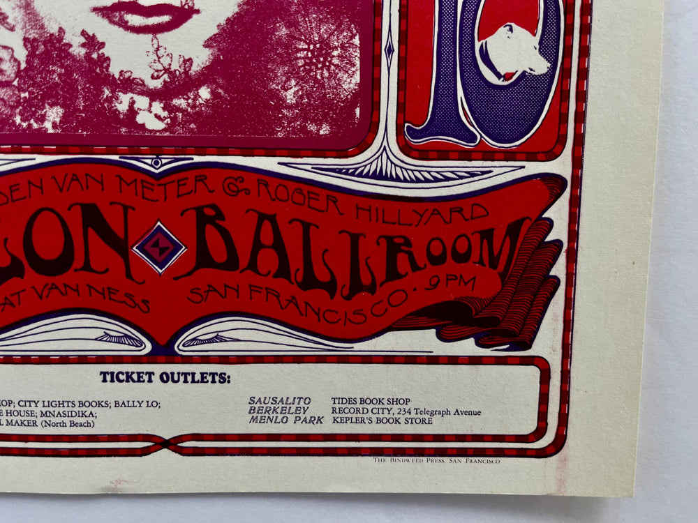 Stanley Mouse Alton Kelley Big Brother & Holding Company 1966 Original Handbill FD-30