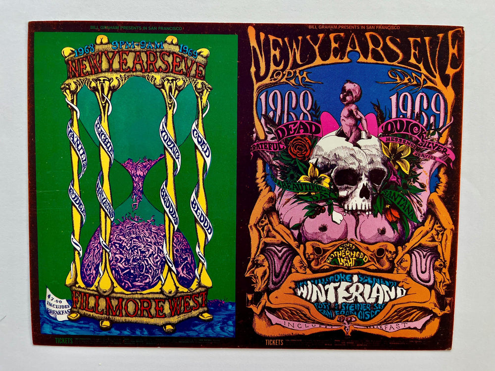 Lee Conklin Grateful Dead Winterland Ballroom 1968 Original Postcard BG-152