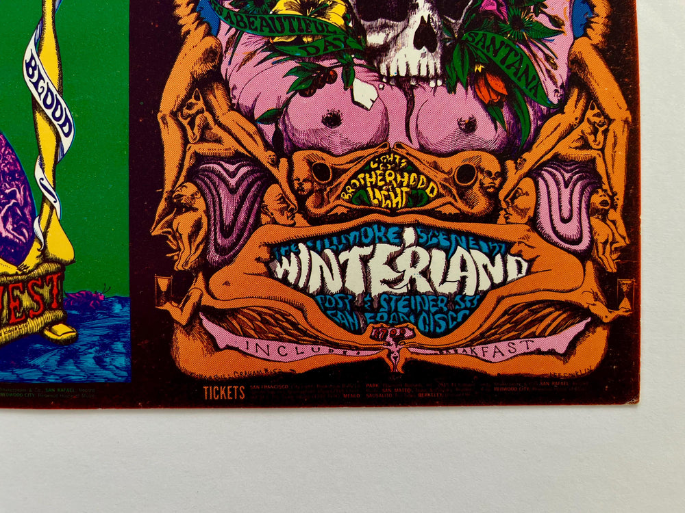 Lee Conklin Grateful Dead Winterland Ballroom 1968 Original Postcard BG-152