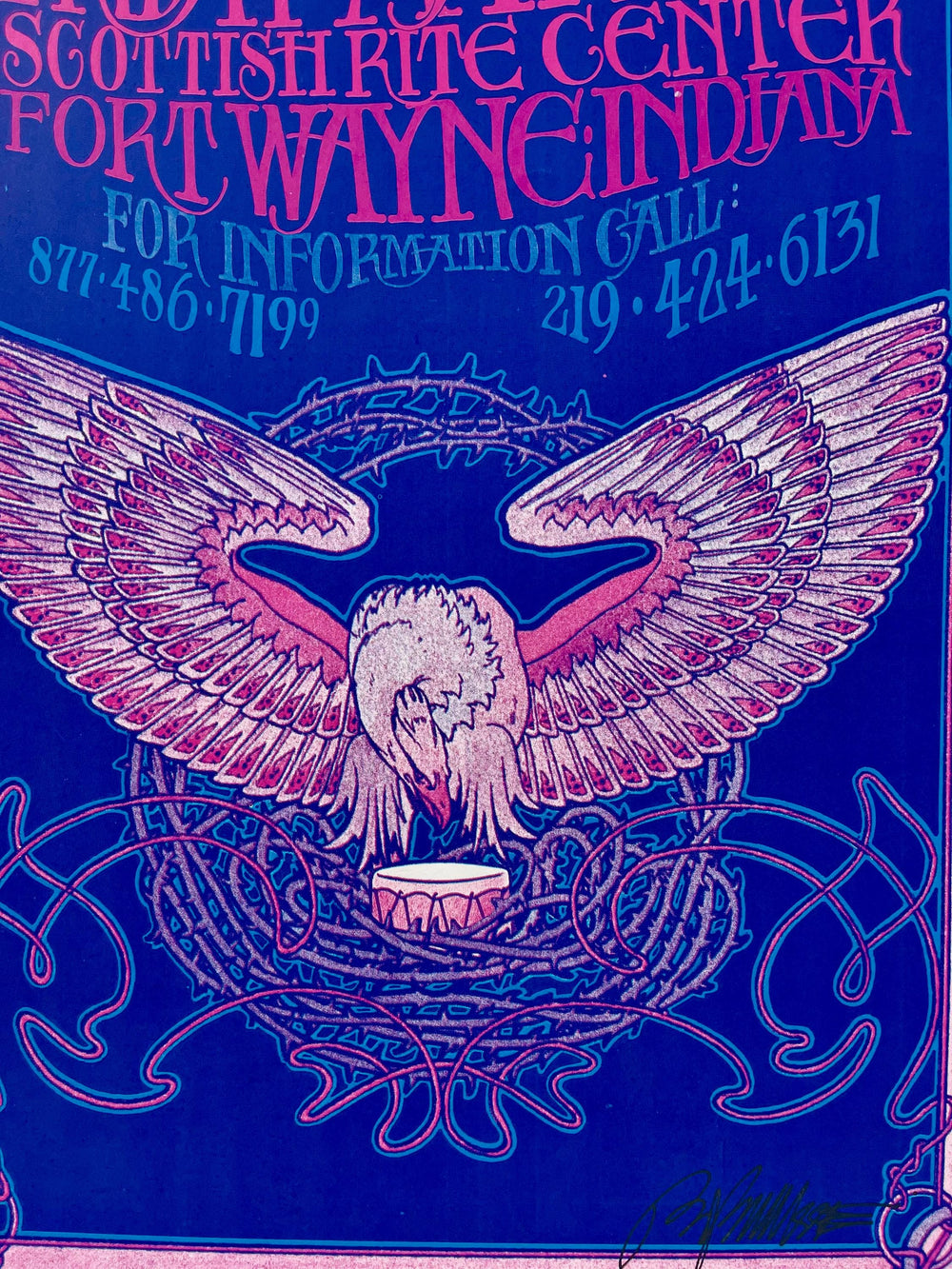 Bob Masse Mickey Hart First Printing Uncut Proof Sheet Purple Variant signed