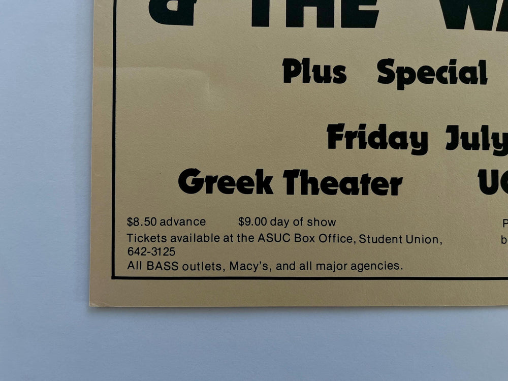 Bob Marley & The Wailers, Greek Theatre Berkeley, 7/21/1978, Colleen Cannon, Original First Printing