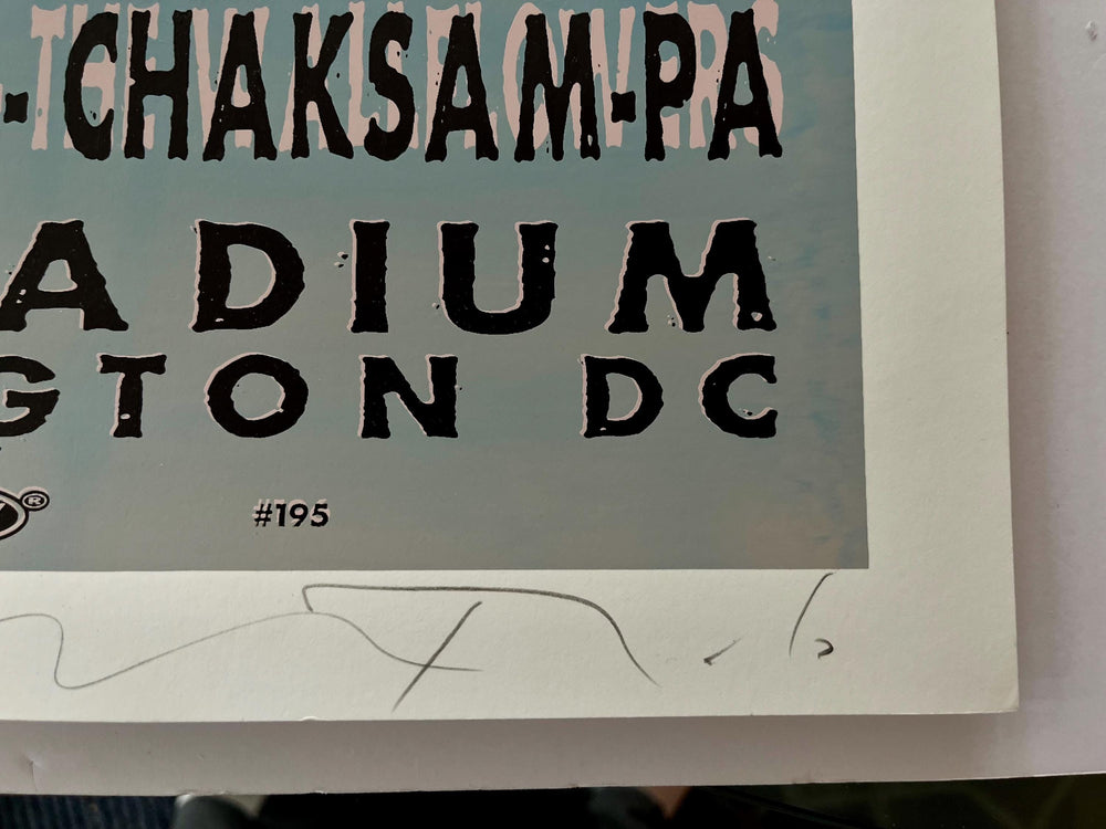 Taz Tibetan Freedom Concert Washington D.C. June 13 1998 Concert Poster Signed