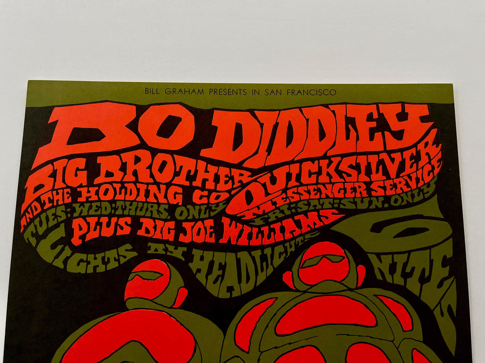 Bo Diddley Fillmore Auditorium 1967 BG-71 Bonnie MacLean Original Concert Poster