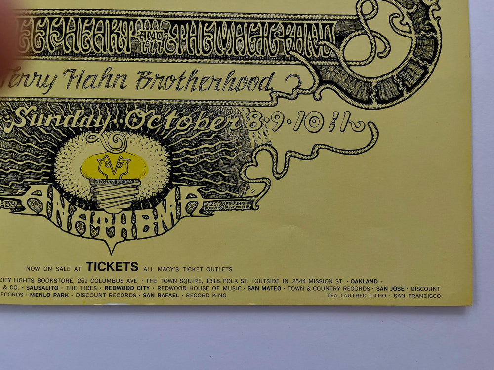 Norman Orr Van Morrison Captain Beefheart Fillmore West 1967 BG-251 Original Concert Poster