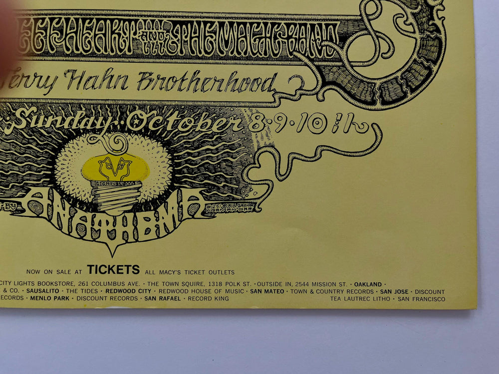 Van Morrison Fillmore West 1967 BG-251 Norman Orr Original Concert Poster