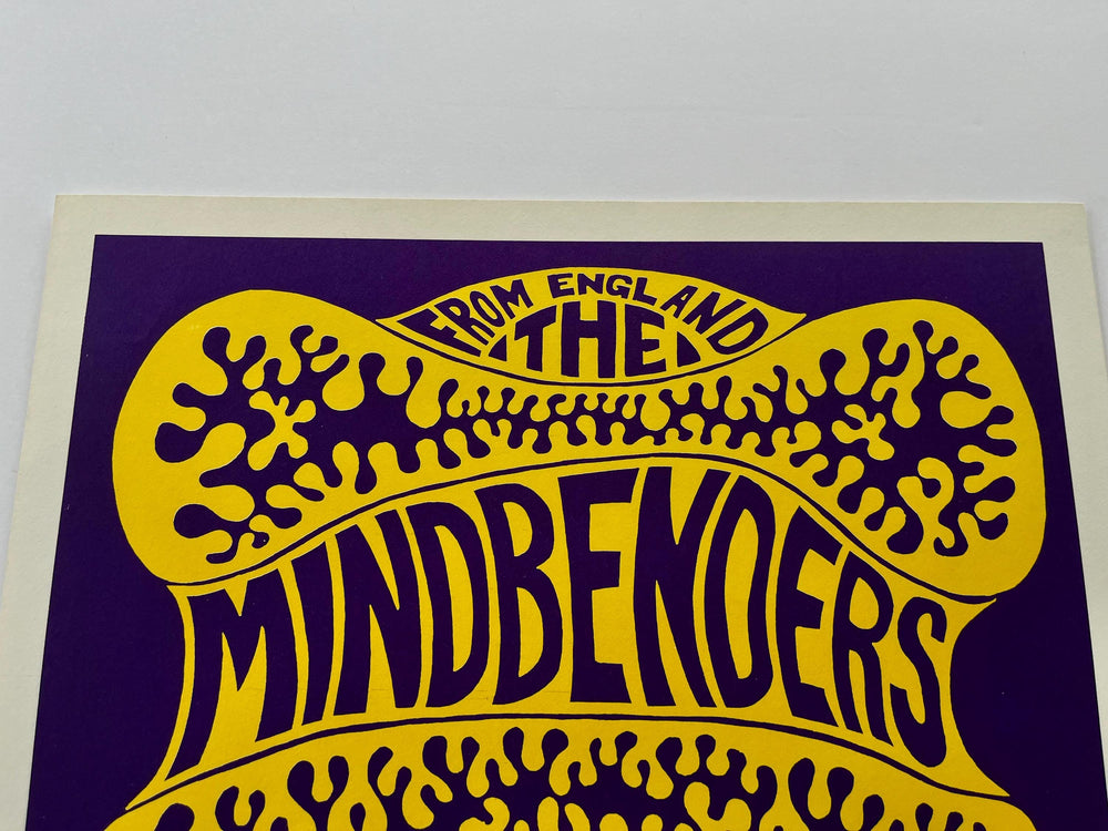 Mindbenders 1966 Fillmore Auditorium BG-16 RP-3 Wes Wilson Concert Poster