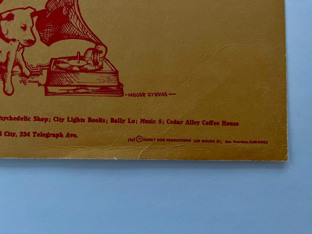 Alton Kelley Stanley Mouse Bo Diddley  Concert Poster 1966 Avalon Ballroom FD-18 RP-2