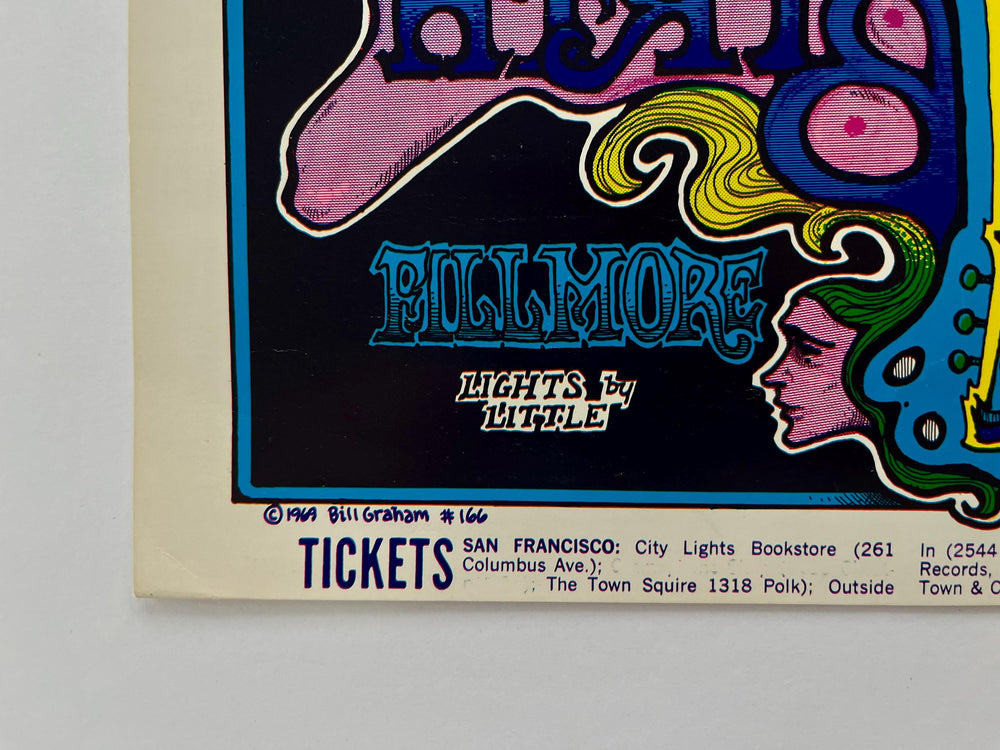 Butterfield Blues Band Fillmore West 1969 BG-166 Greg Irons Concert Poster