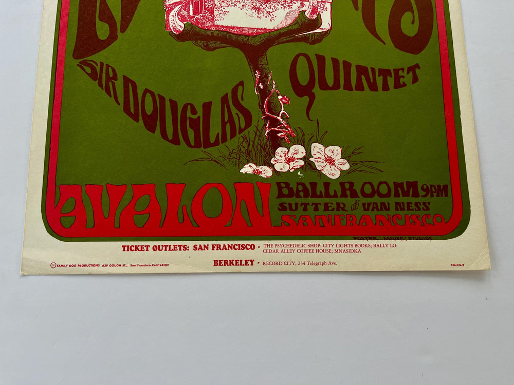 13th Floor Elevators Avalon Ballroom 1966 FD-24 Stanley Mouse Alton Kelley