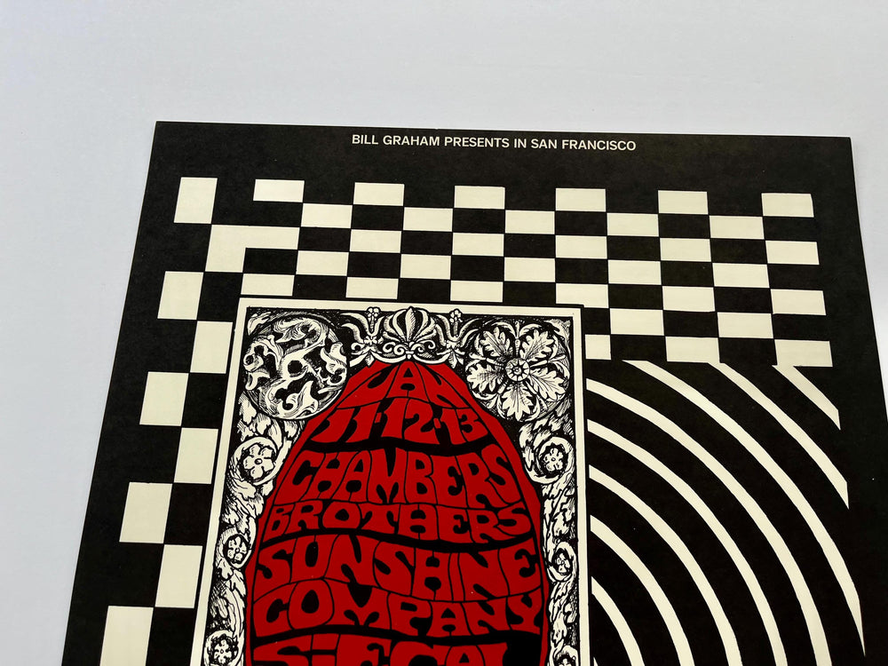 Chambers Brothers Fillmore Auditorium 1968 BG-102 Bonnie MacLean Original Concert Poster