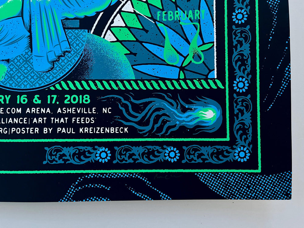 Umphrey's Mcgee Ashville N.C 2018  Paul Kreizenbeck Original Concert Poster