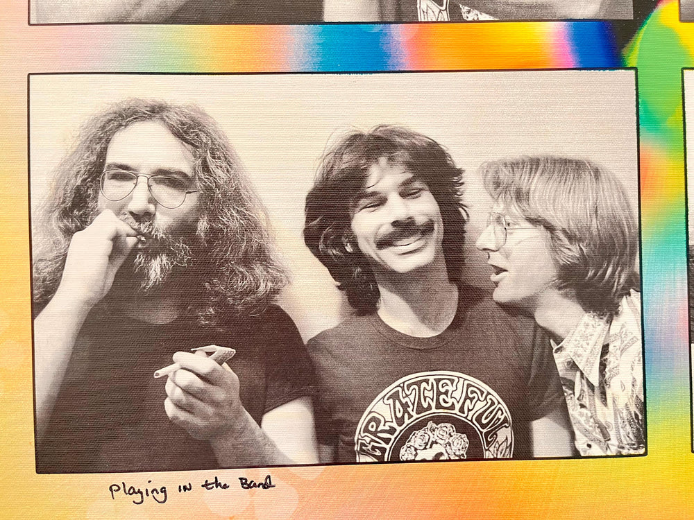 Grateful Dead 1978 “Playing in the Band” Signed Limited Edition Canvas by Peter Simon (#/175)