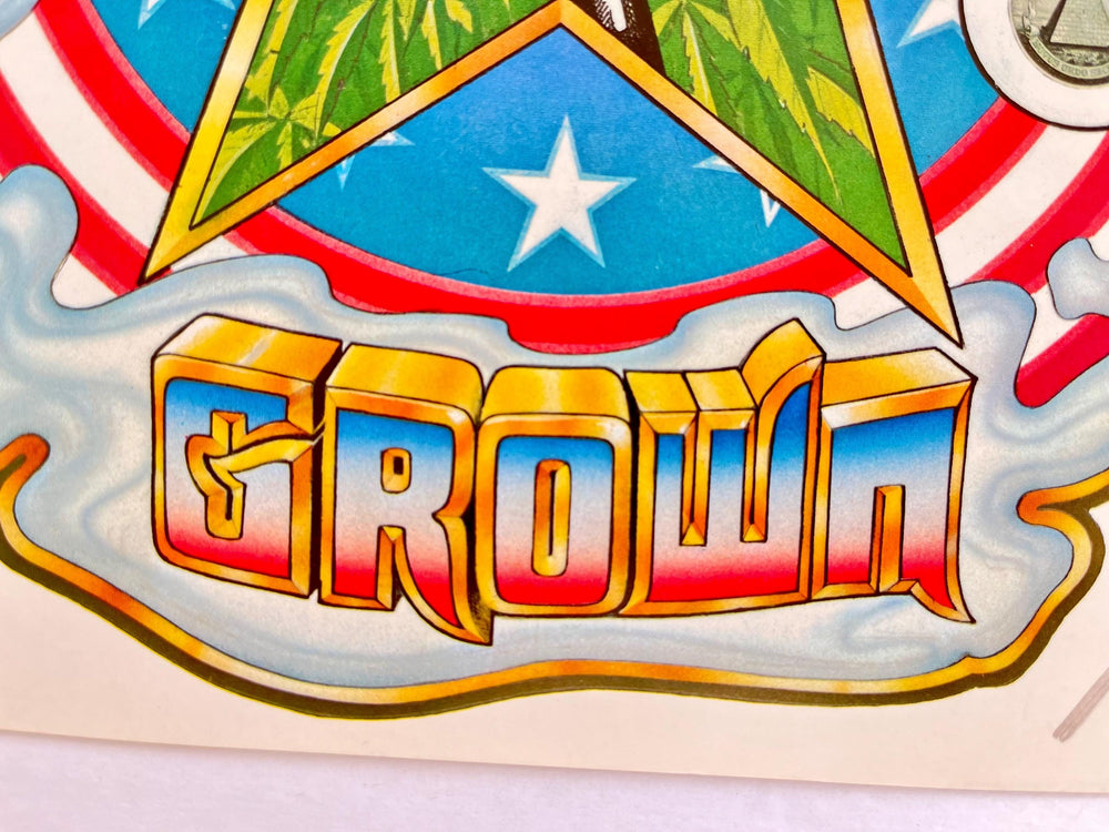 Alton Kelley Signed “Home Grown” Psychedelic Art Print – Grateful Dead Era (1975 Design)