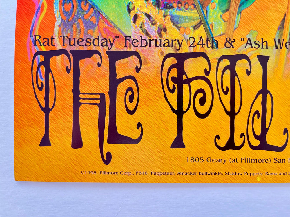 RatDog 1998 Fillmore Concert Poster Bill Graham Presents