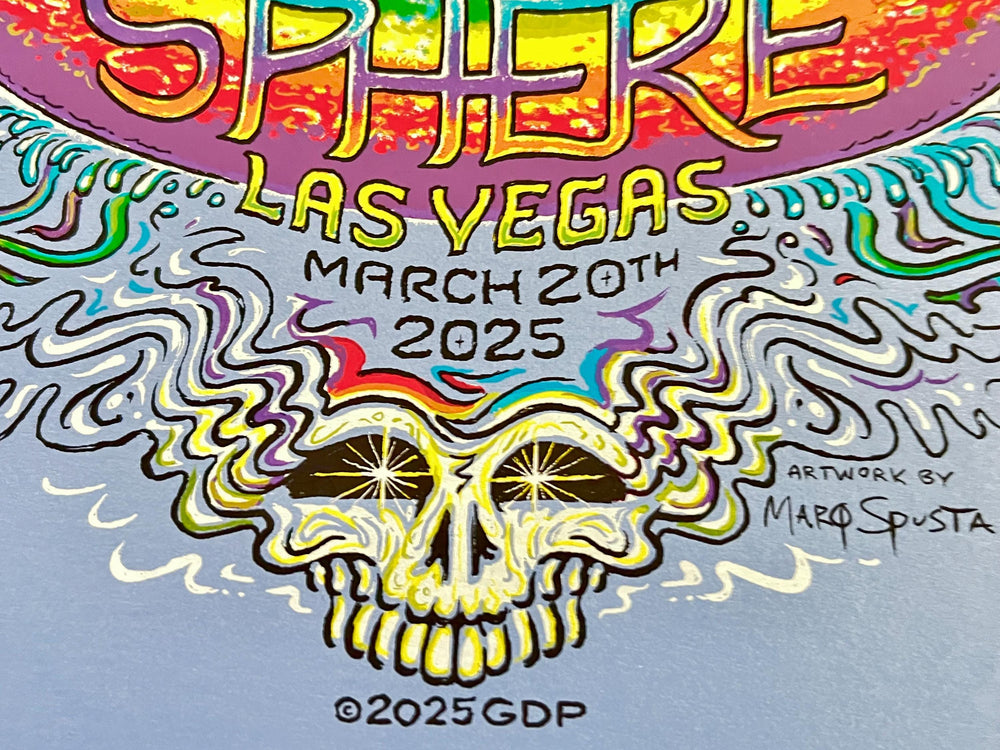 Dead & Company 2025 The Sphere Las Vegas  March 20 2025 Marq Spusta Concert Poster