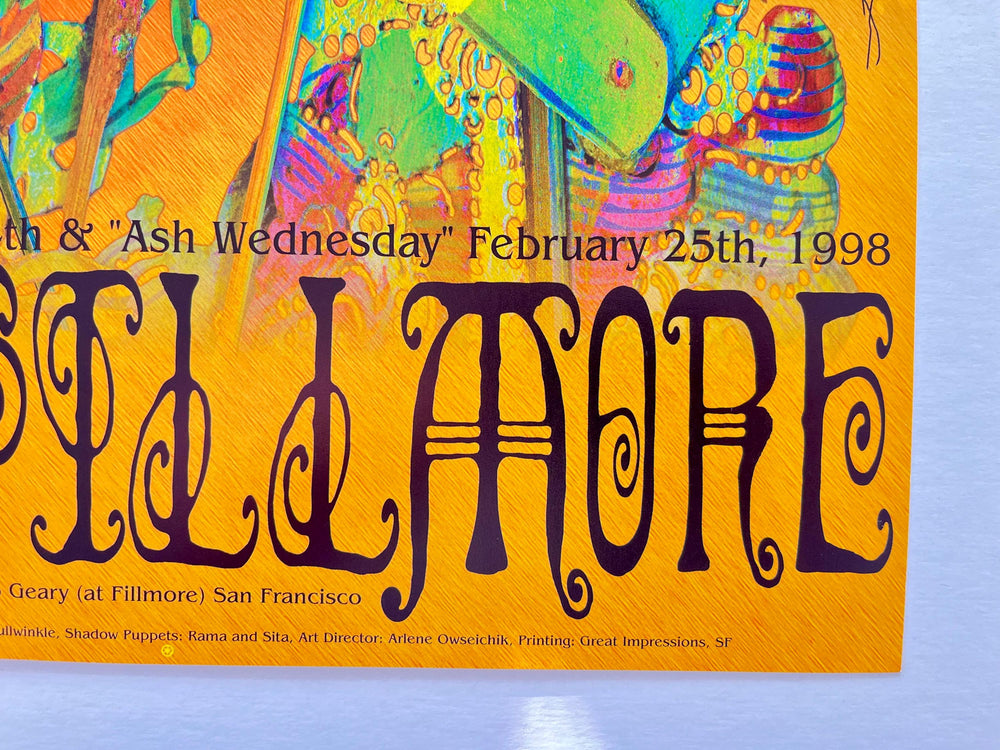 RatDog 1998 Fillmore Concert Poster Bill Graham Presents
