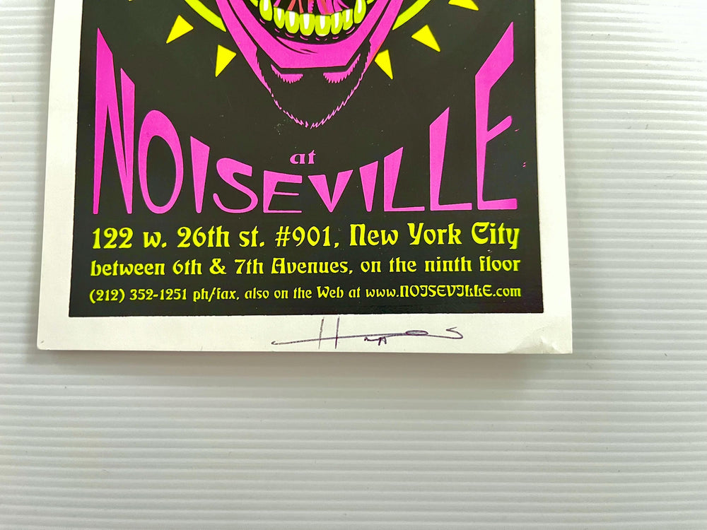 Justin Hampton Poster – Noiseville NYC 2009 Silkscreen – Signed Seattle Gig Poster – Underground Art Print