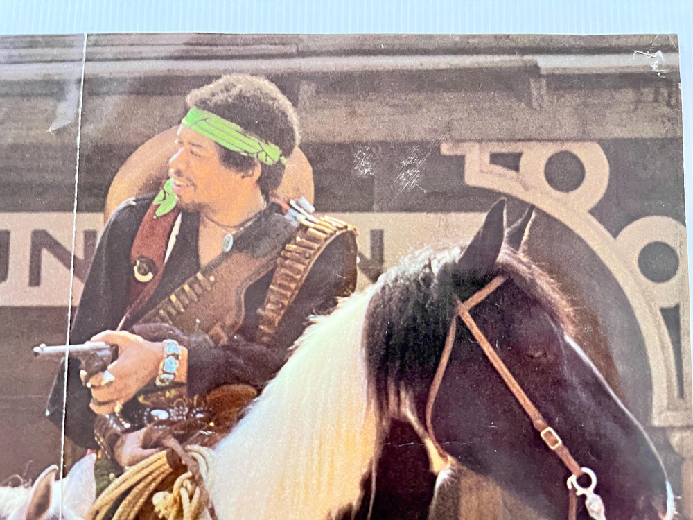 Jimi Hendrix Cowboy Poster 1968 – Original Vintage Folded Rock Poster – Photo by Ed Thrasher