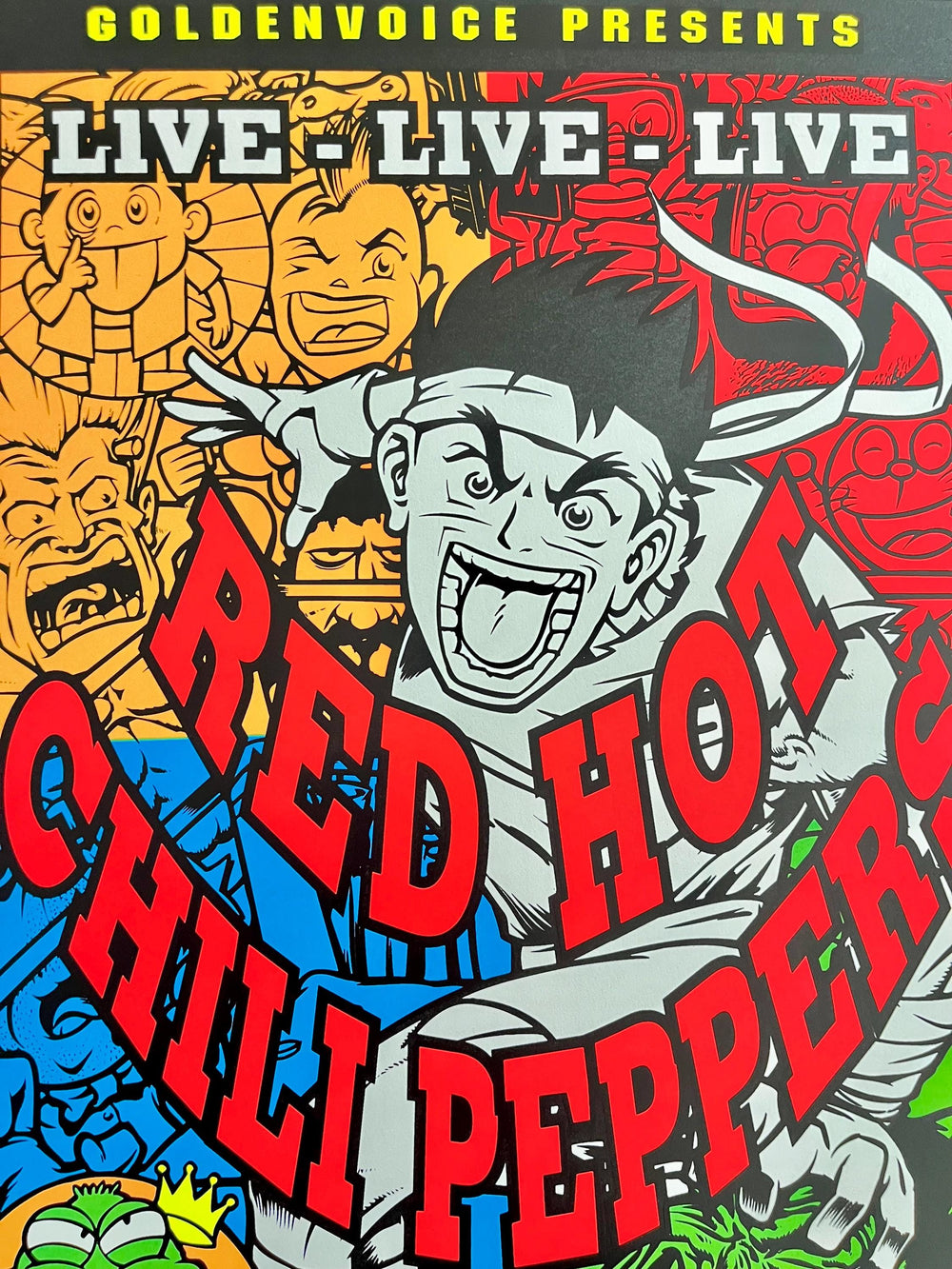 Red Hot Chili Peppers Concert Poster 1999 Signed 176/400 TAZ Art Sugar Ray Aquabats