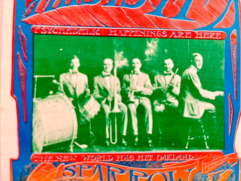 1966 Psychedelic Concert Handbill – Youngbloods / Sparrow – Regency Ballroom Oakland – Funny Company Era
