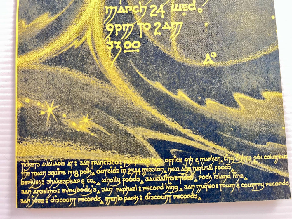 Grateful Dead Winterland Handbill 1968 – Yogi Bhajan / Sufi Dancing – Psychedelic SF Concert Flyer