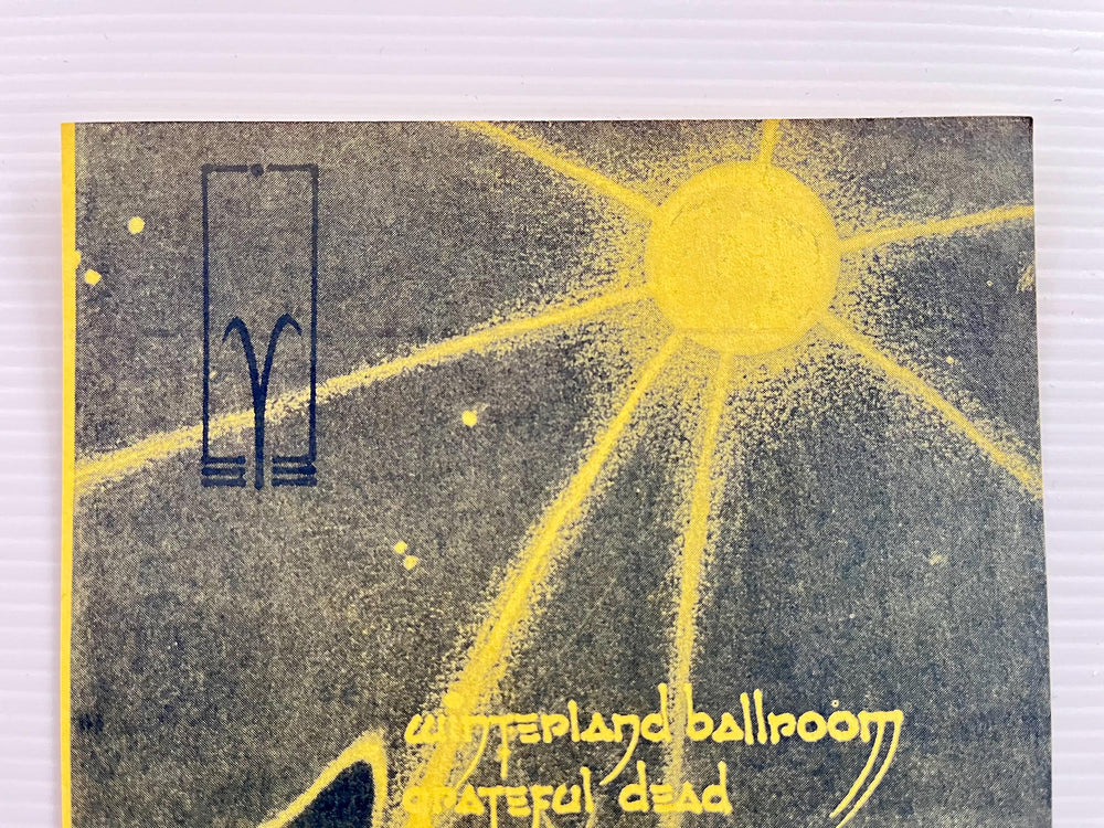 Grateful Dead Winterland Handbill 1968 – Yogi Bhajan / Sufi Dancing – Psychedelic SF Concert Flyer