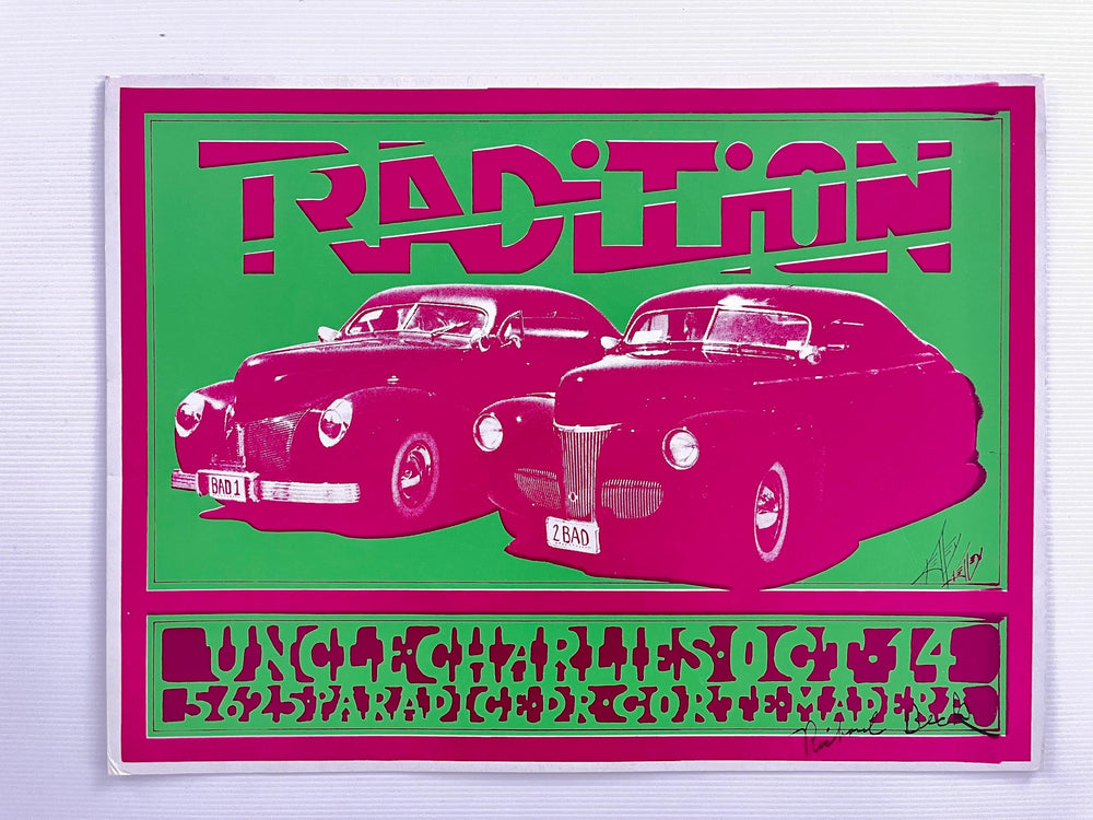 RAD•IUM Uncle Charlie’s Corte Madera 1966 First Printing Psychedelic Poster Alton Kelley Signed