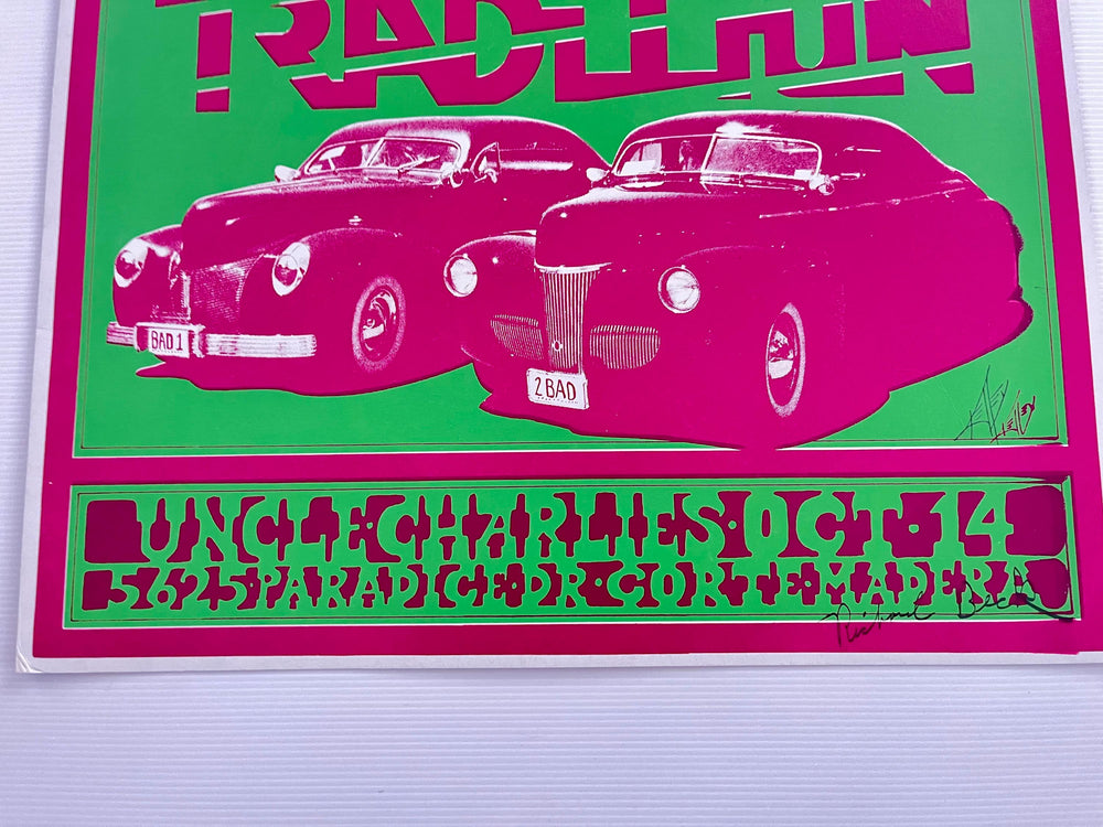 RAD•IUM Uncle Charlie’s Corte Madera 1966 First Printing Psychedelic Poster Alton Kelley Signed