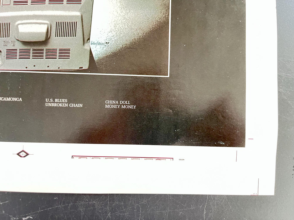 Grateful Dead “From the Mars Hotel” 1974 Original Printer’s Proof / CMYK Color Proof – Album Art Production Sheet
